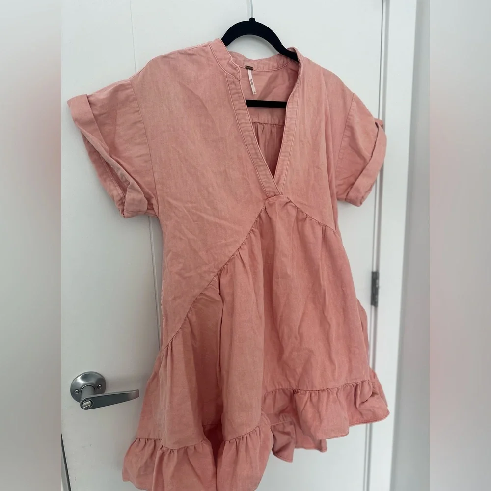 Free People AGNES DENIM DRESS- JULIET - Picture 4 of 13